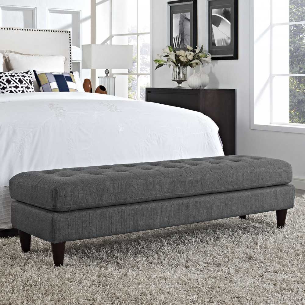 Empress Large Bench, Gray