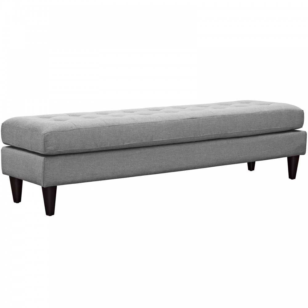 Empress Large Bench, Light Gray