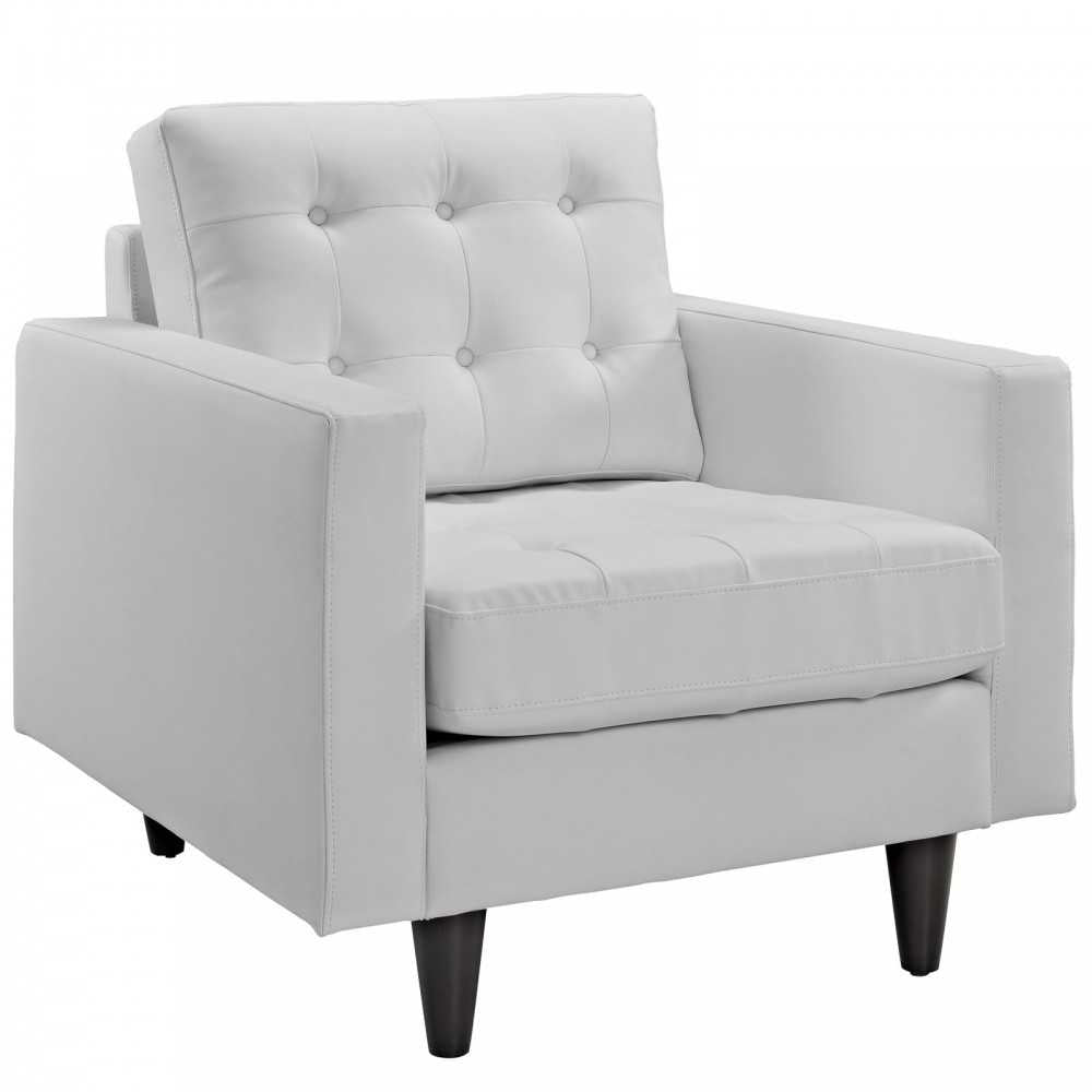 Empress Sofa and Armchair Set of 2, White