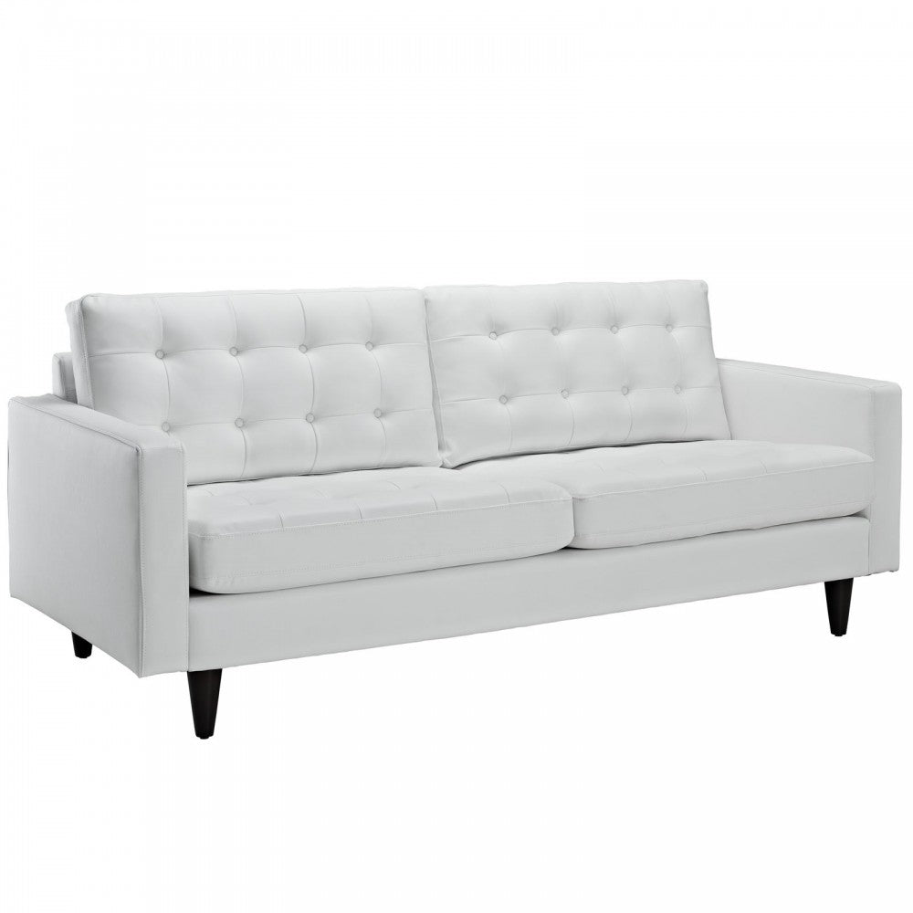 Empress Sofa and Armchair Set of 2, White