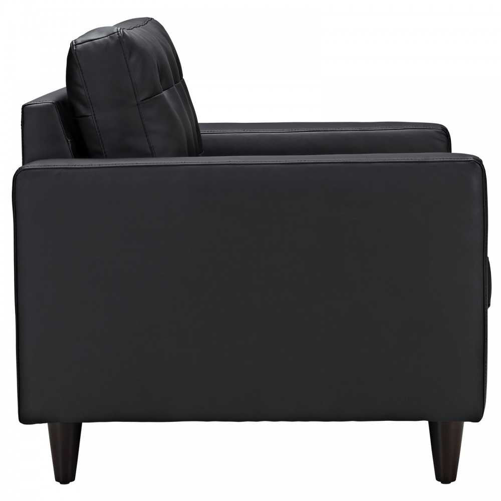 Empress Sofa and Armchair Set of 2, Black