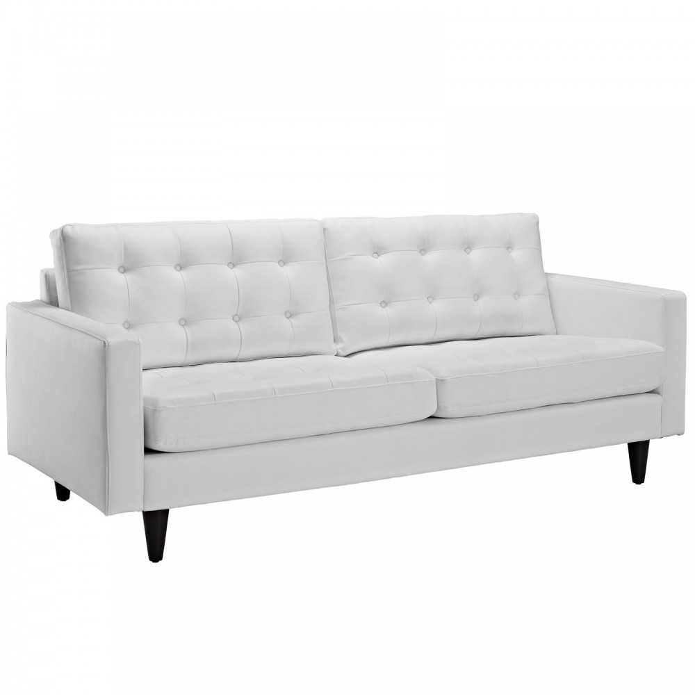 Empress Sofa and Armchairs Set of 3, White