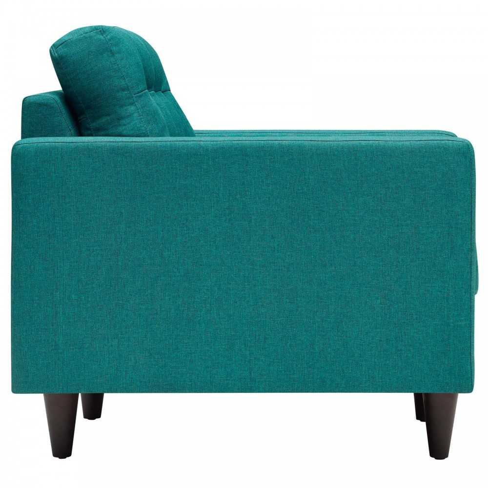 Empress Sofa and Armchairs Set of 3, Teal