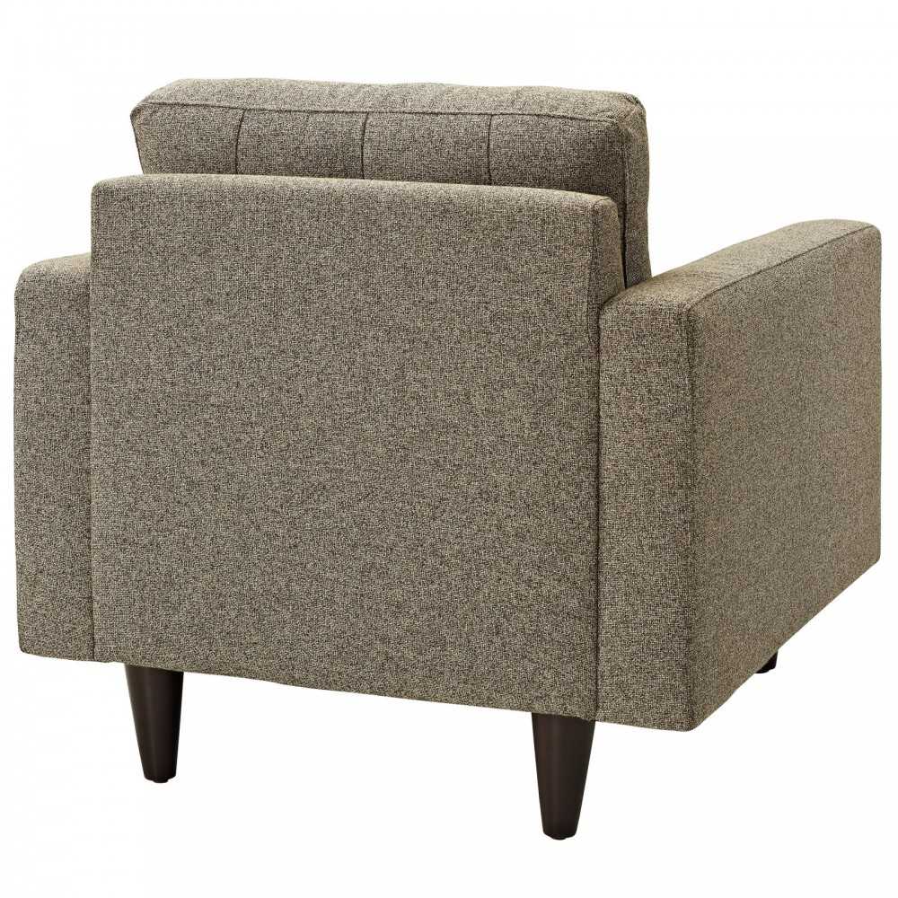 Empress Upholstered Fabric Armchair, Oatmeal