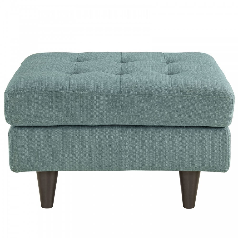 Empress Upholstered Fabric Ottoman, Laguna