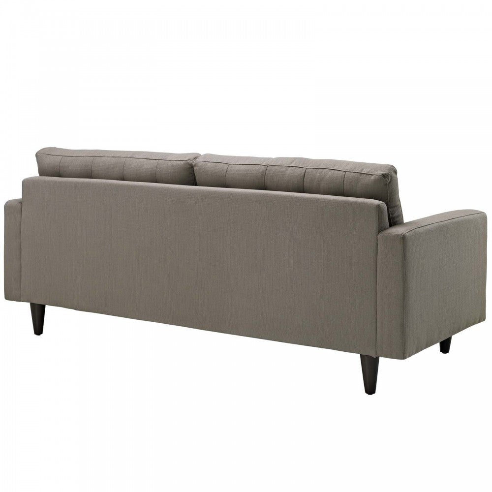 Empress Upholstered Fabric Sofa, Granite