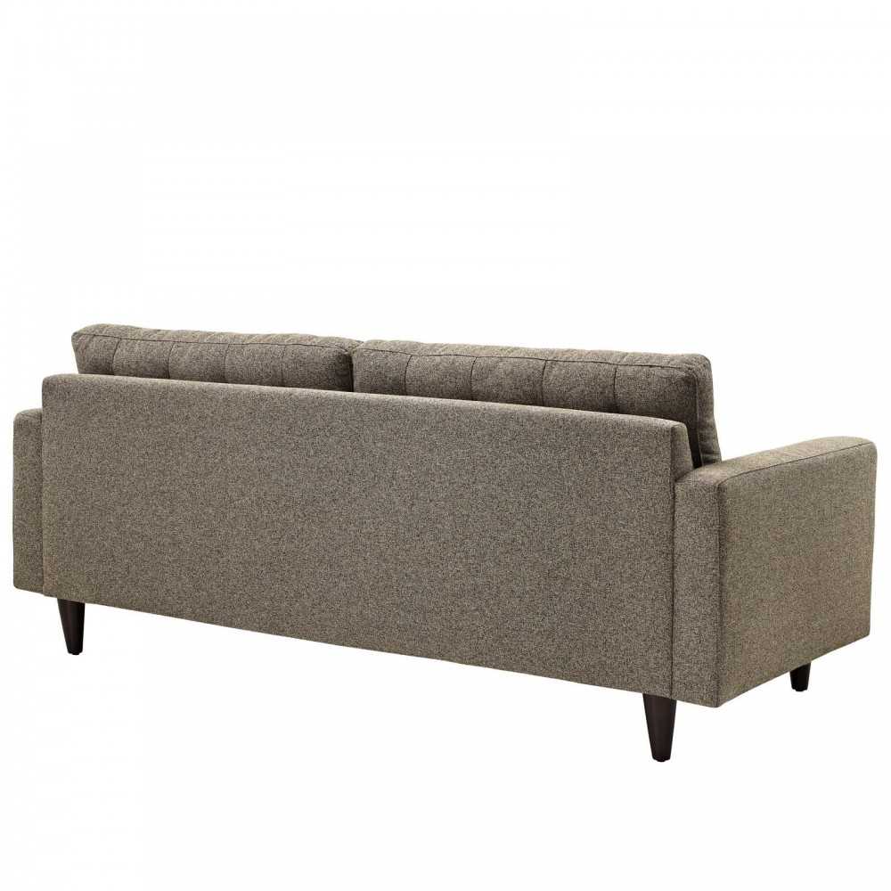 Empress Upholstered Fabric Sofa, Oatmeal