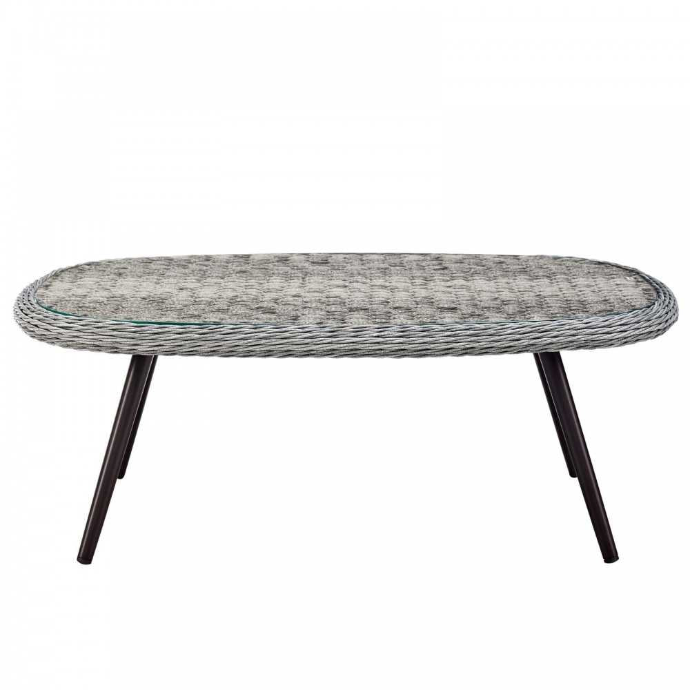 Endeavor Outdoor Patio Wicker Rattan Coffee Table