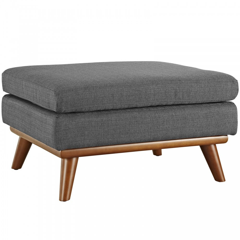Engage 2 Piece Armchair and Ottoman, Gray