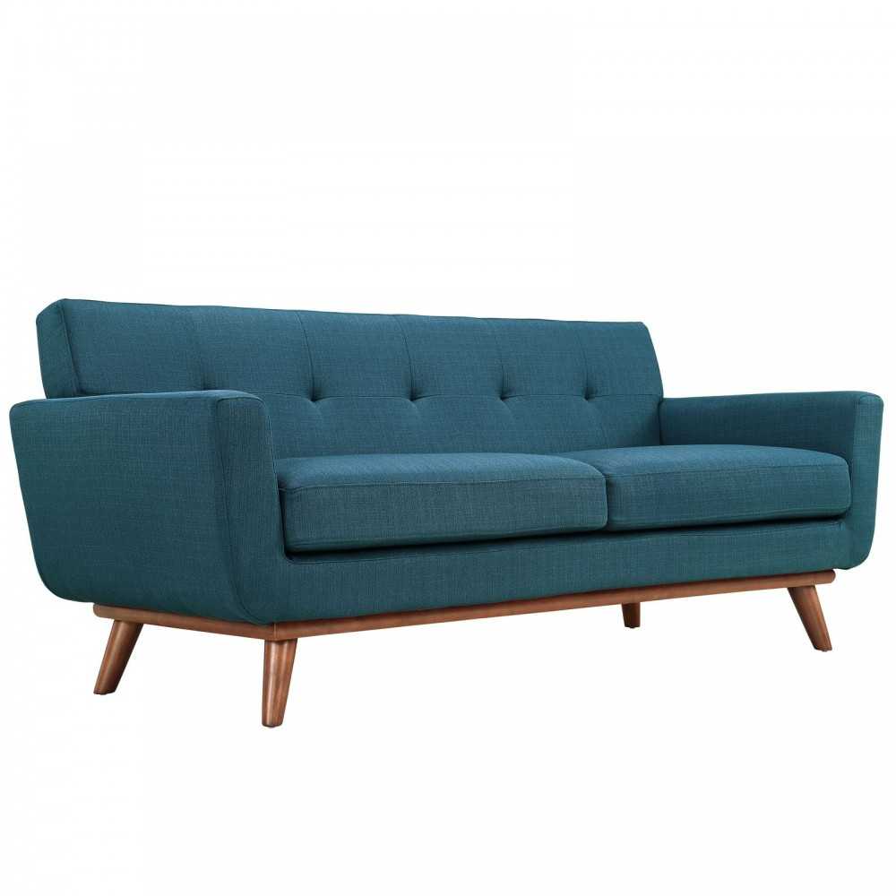 Engage Armchair and Loveseat Set of 2, Azure