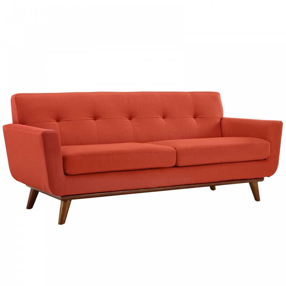 Engage Armchair and Loveseat Set of 2, Atomic Red