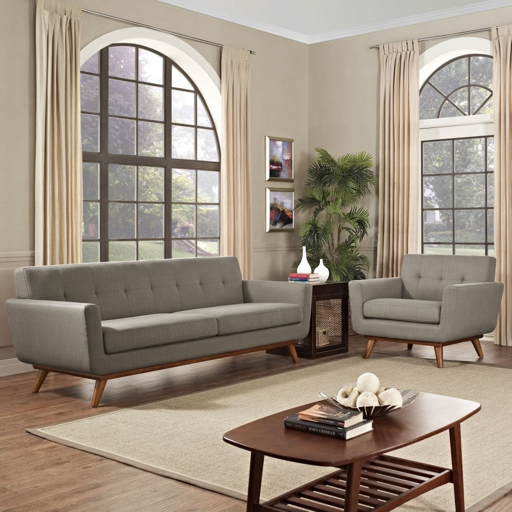 Engage Armchair and Sofa Set of 2, Granite