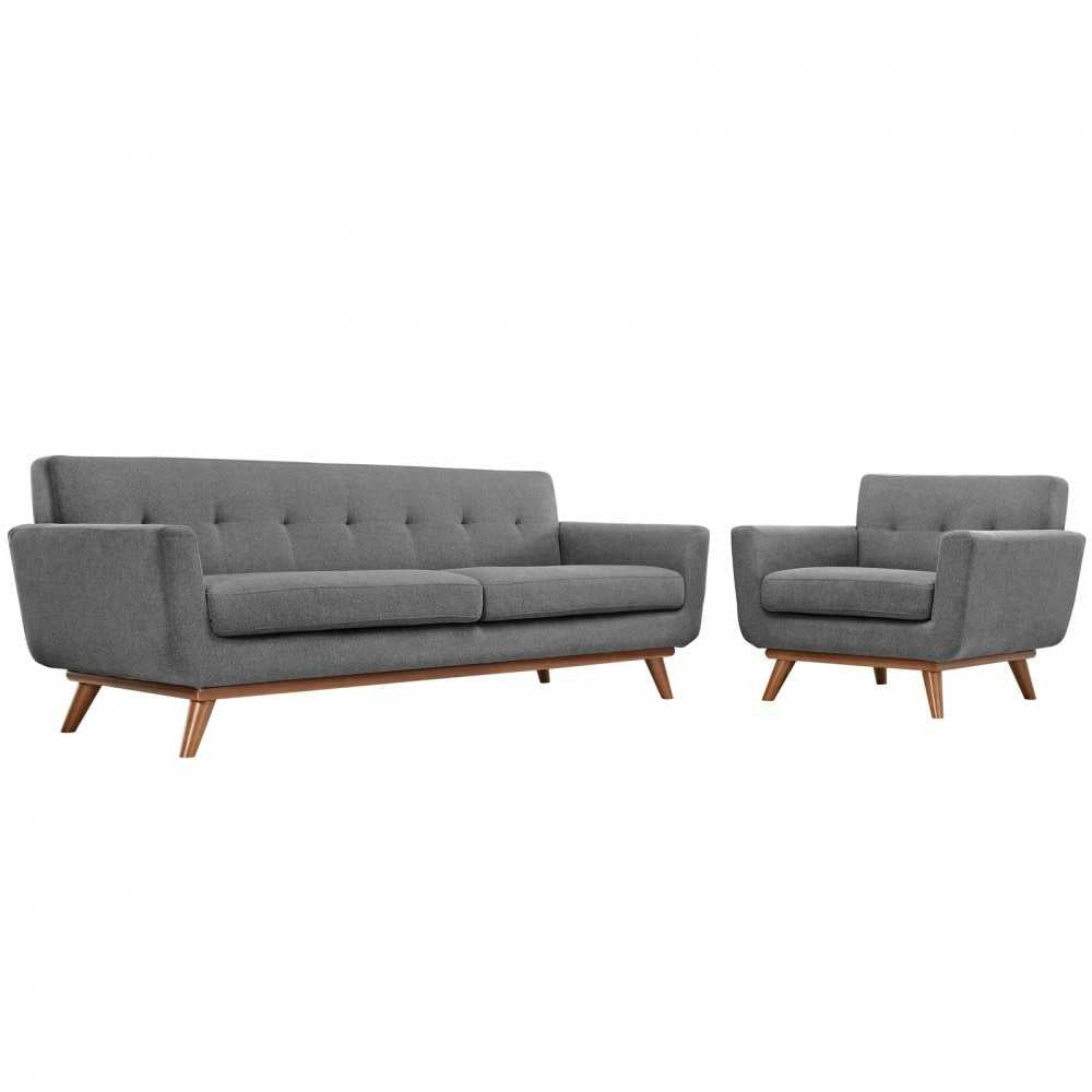 Engage Armchair and Sofa Set of 2, Expectation Gray