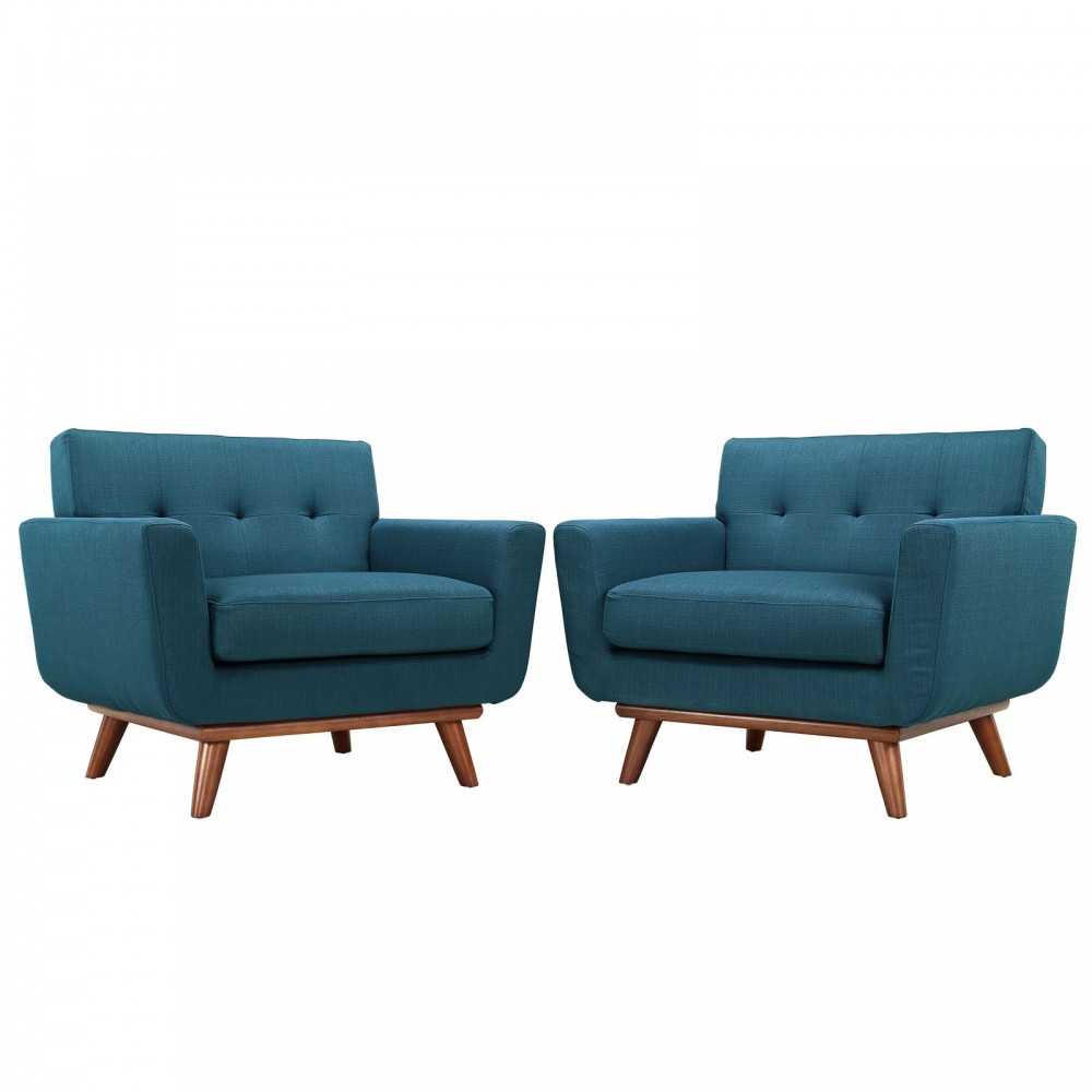 Engage Armchair Wood Set of 2, Azure