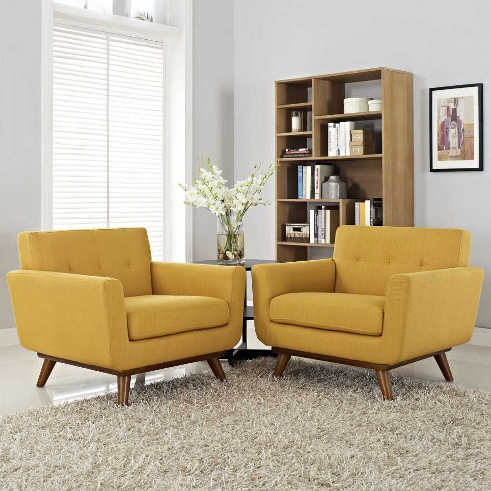 Engage Armchair Wood Set of 2, Citrus