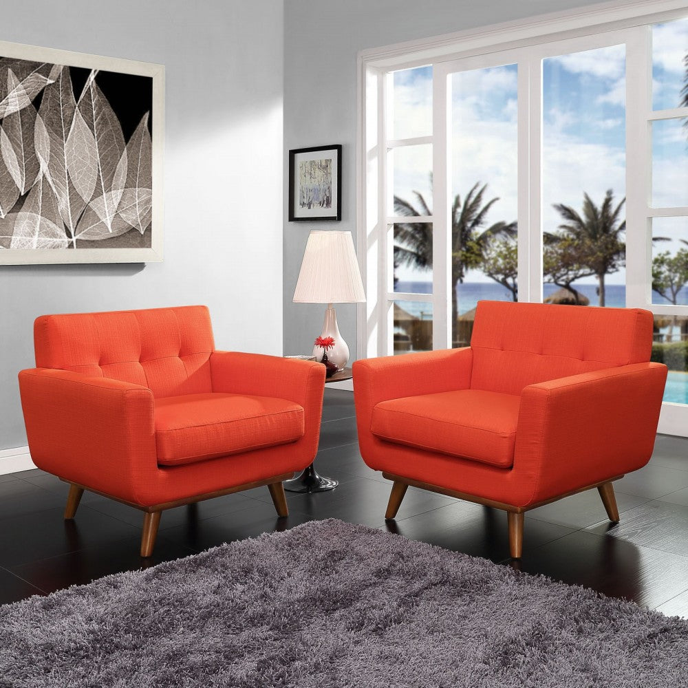 Engage Armchair Wood Set of 2, Atomic Red