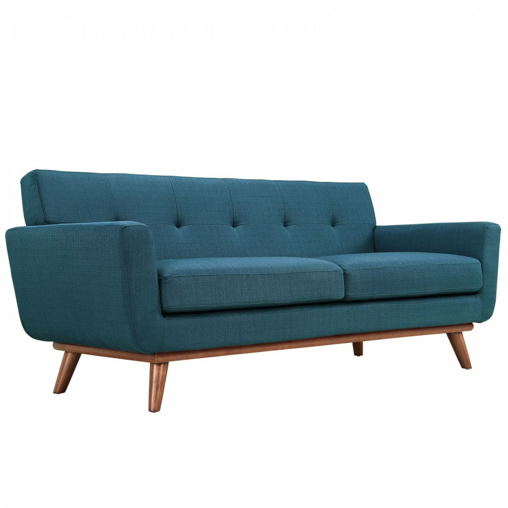 Engage Armchairs and Loveseat Set of 3, Azure