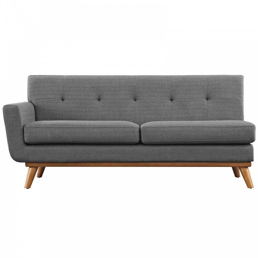 Engage Left-Arm Loveseat, Gray