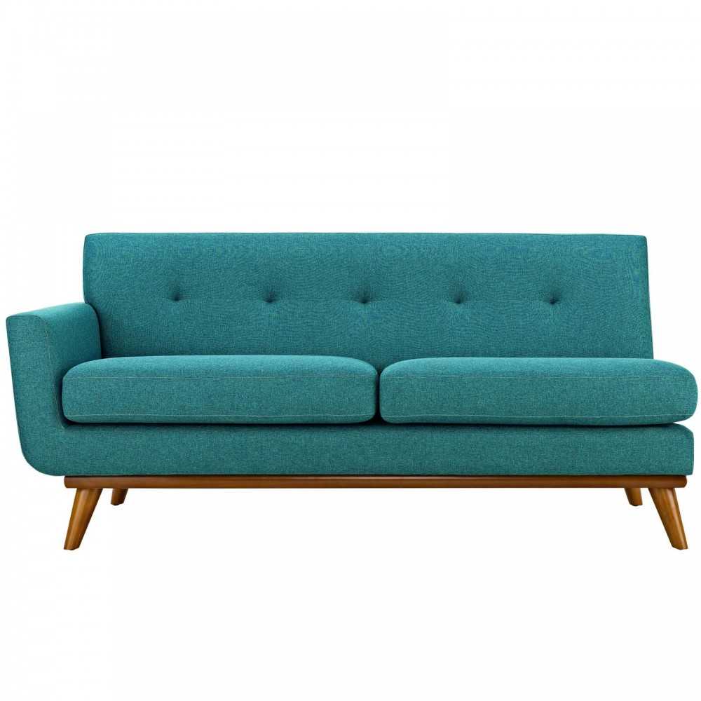 Engage Left-Arm Loveseat, Teal