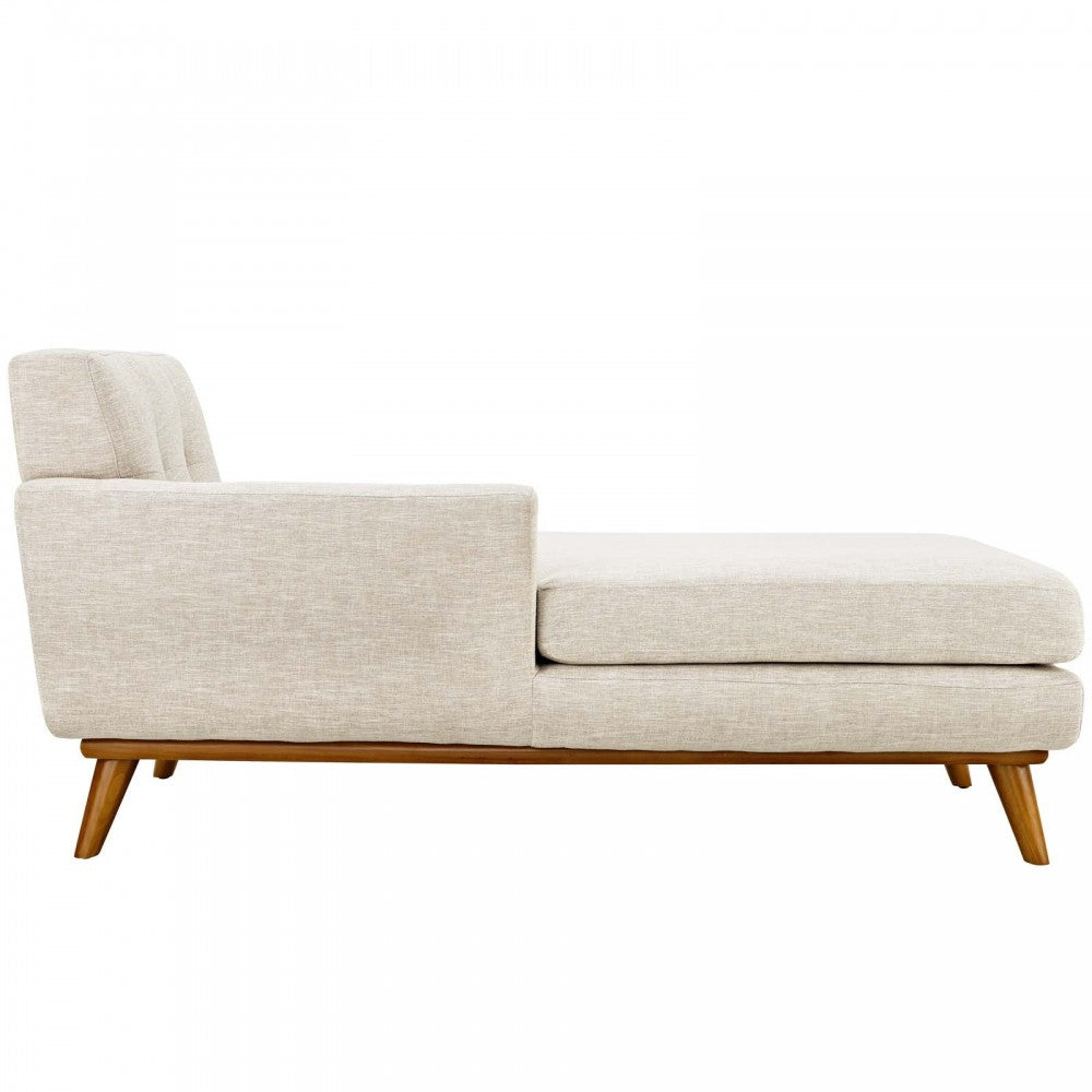 Engage Left-Facing Upholstered Fabric Chaise, Beige