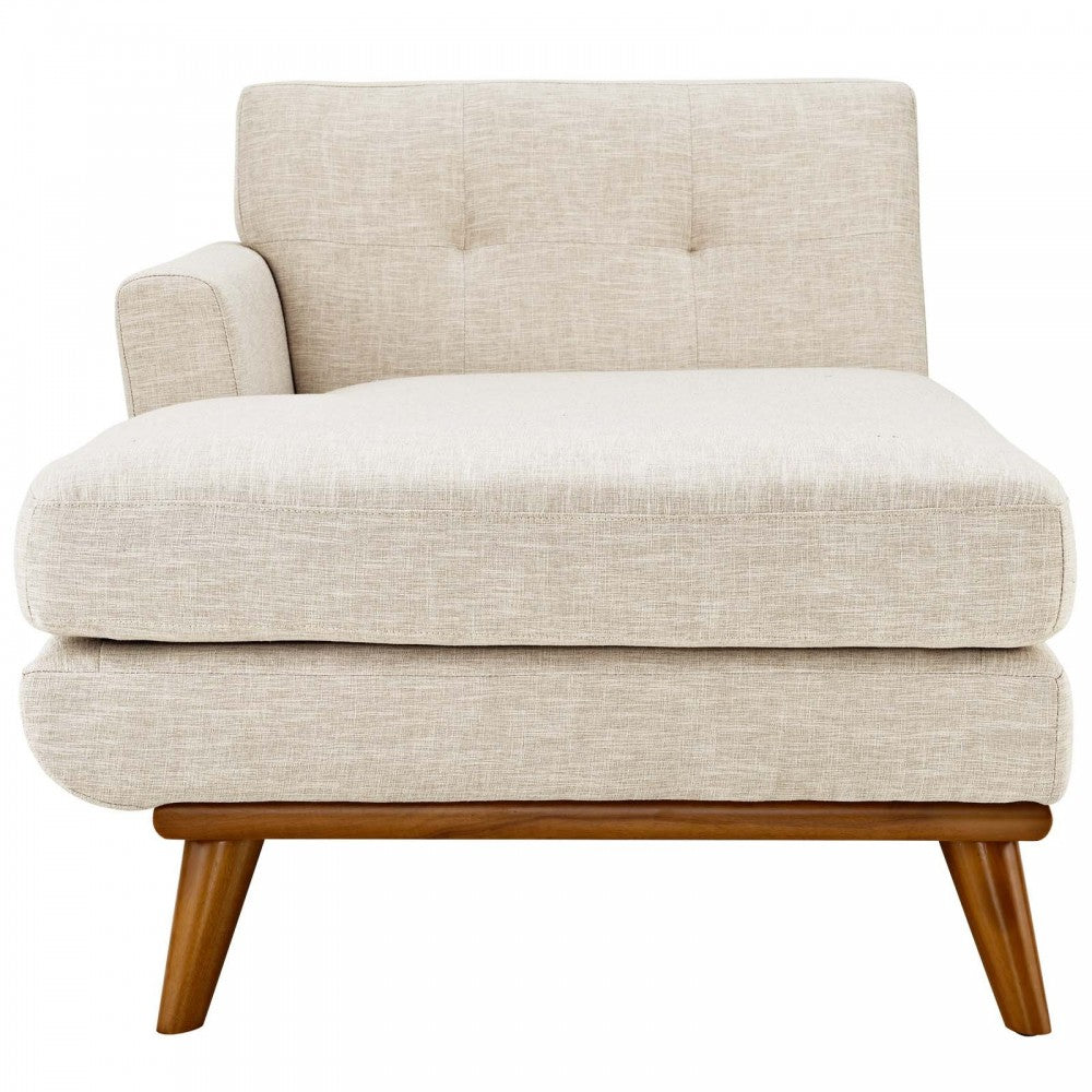 Engage Left-Facing Upholstered Fabric Chaise, Beige