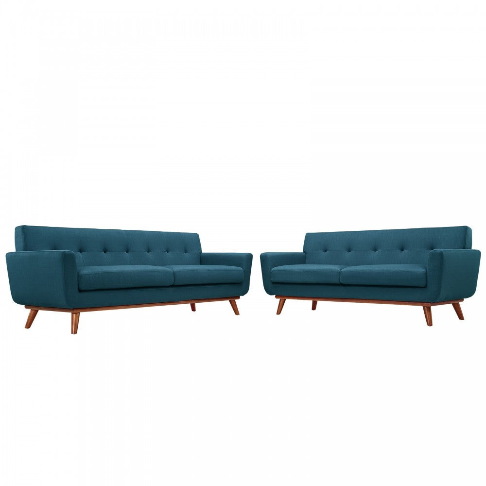 Engage Loveseat and Sofa Set of 2, Azure