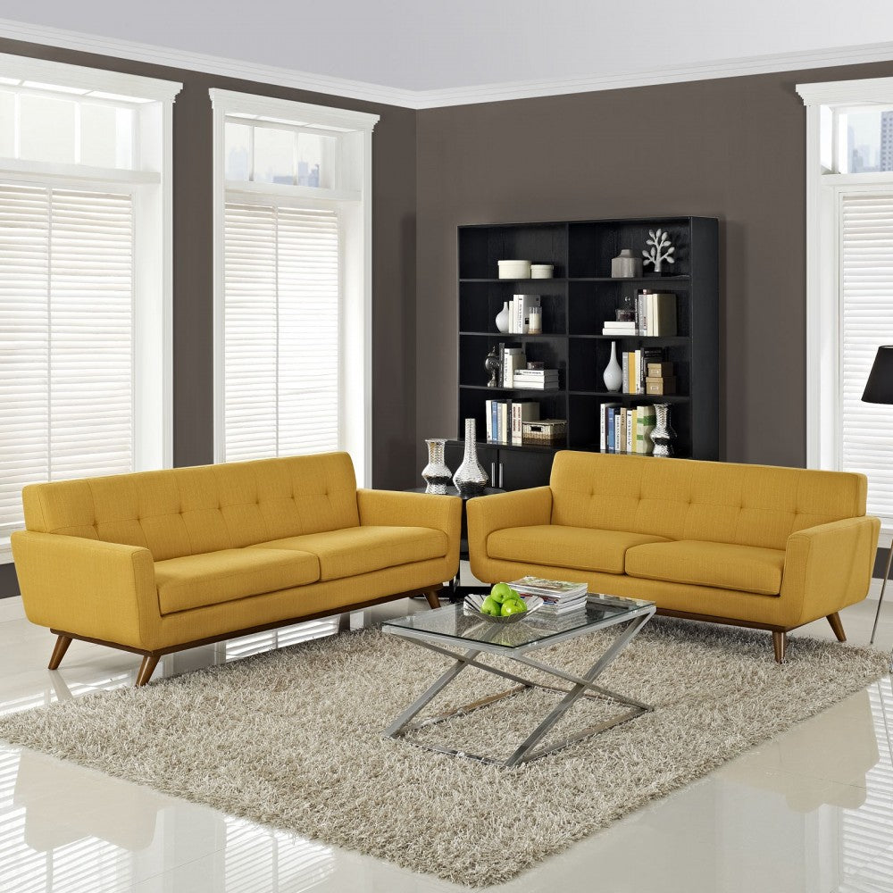 Engage Loveseat and Sofa Set of 2, Citrus
