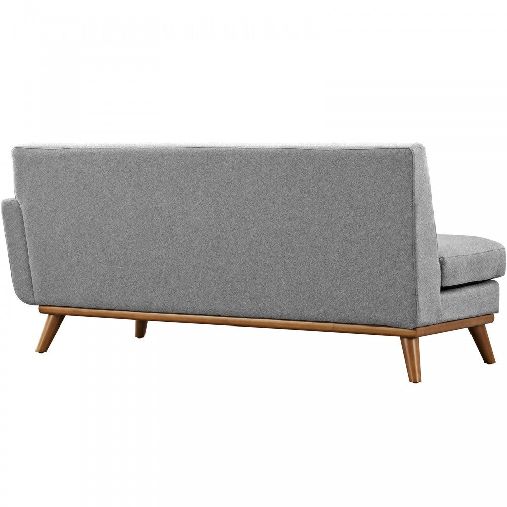 Engage Right-Arm Upholstered Fabric Loveseat, Expectation Gray