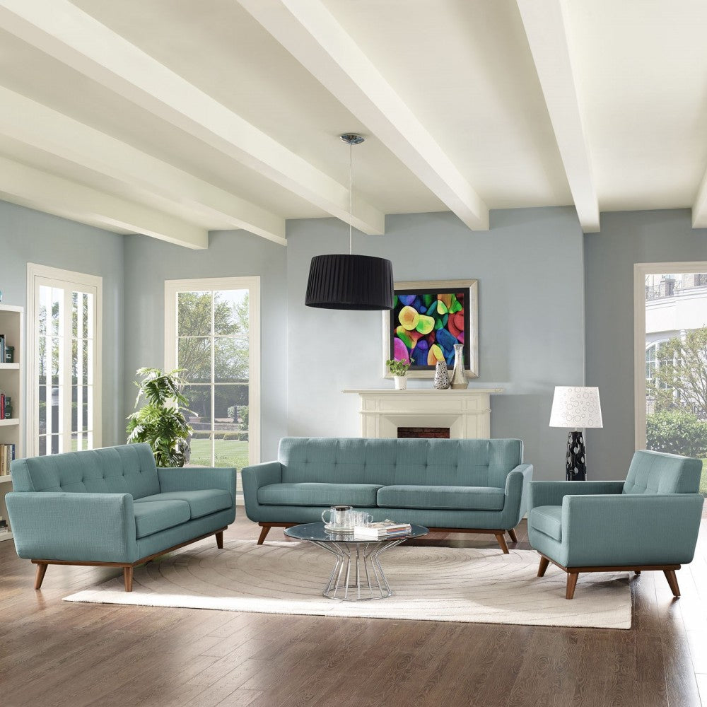Engage Sofa Loveseat and Armchair Set of 3, Laguna