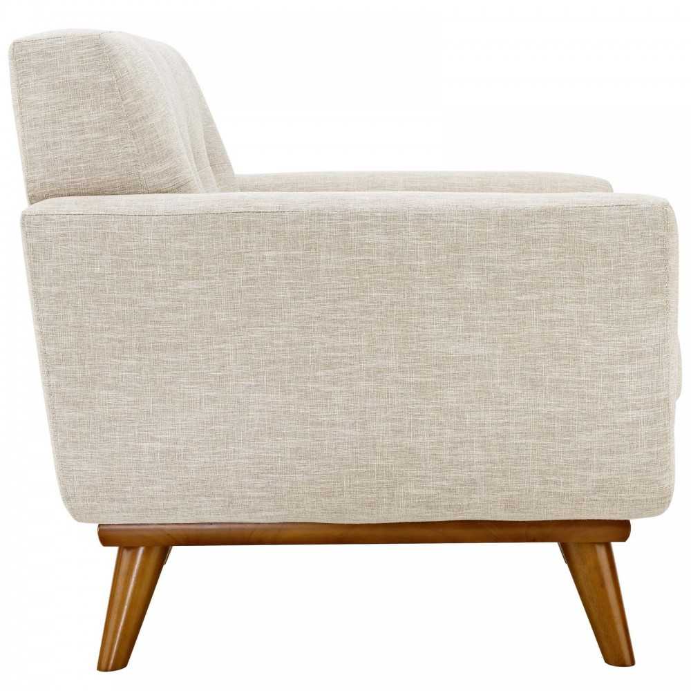 Engage Upholstered Fabric Armchair, Beige