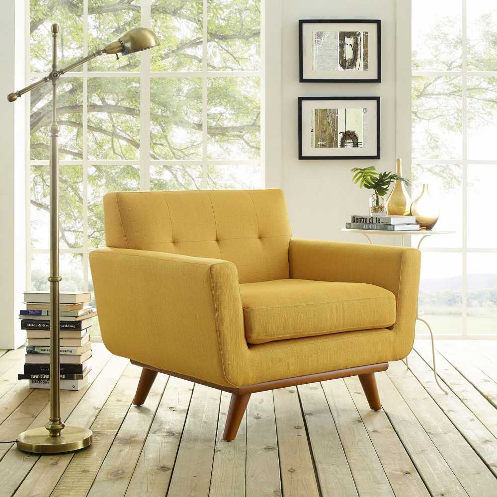 Engage Upholstered Fabric Armchair, Citrus