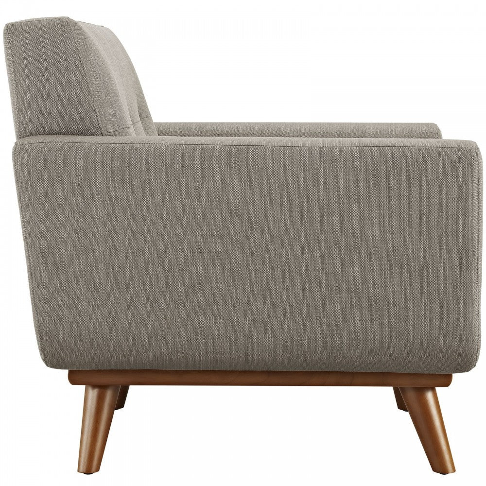 Engage Upholstered Fabric Armchair, Granite