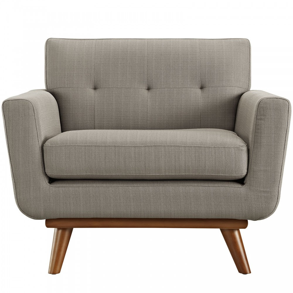 Engage Upholstered Fabric Armchair, Granite