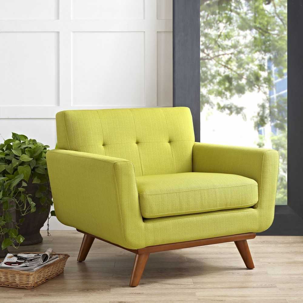 Engage Upholstered Fabric Armchair, Wheatgrass