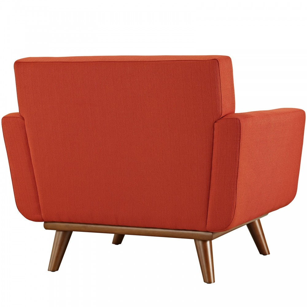 Engage Upholstered Fabric Armchair, Atomic Red