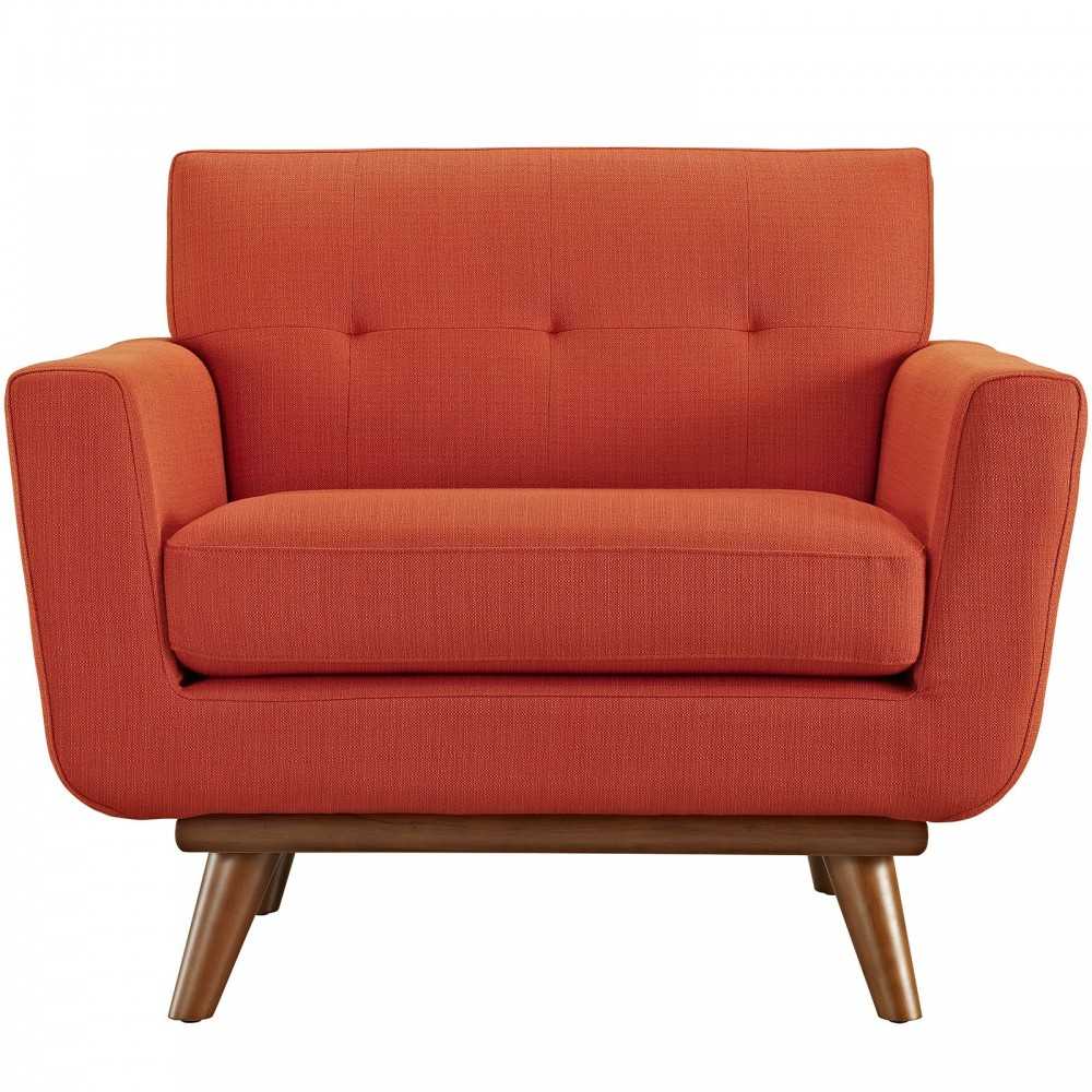 Engage Upholstered Fabric Armchair, Atomic Red