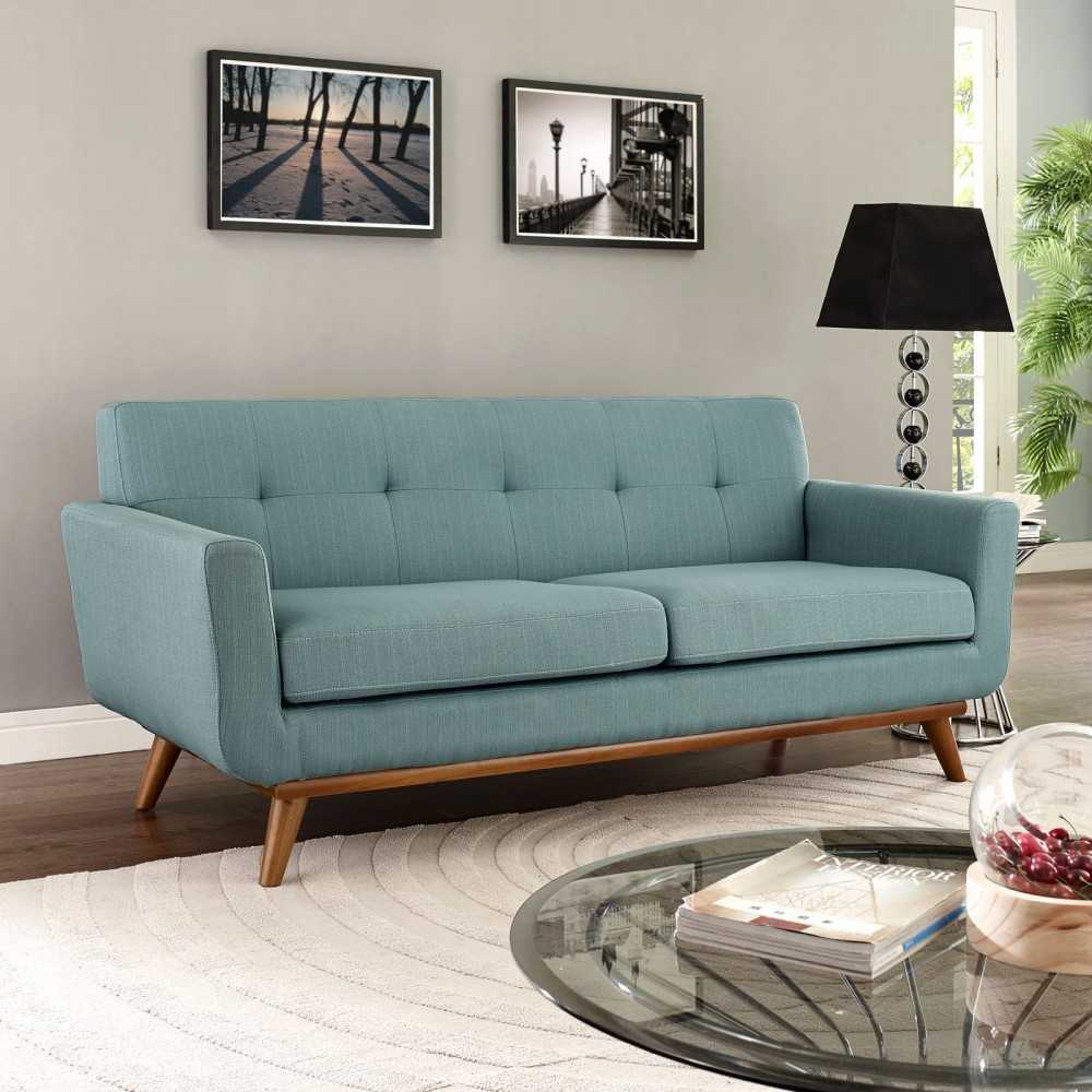 Engage Upholstered Fabric Loveseat, Laguna