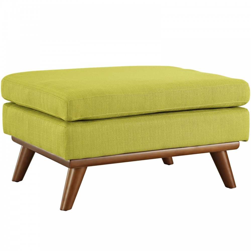 Engage Upholstered Fabric Ottoman, Wheatgrass