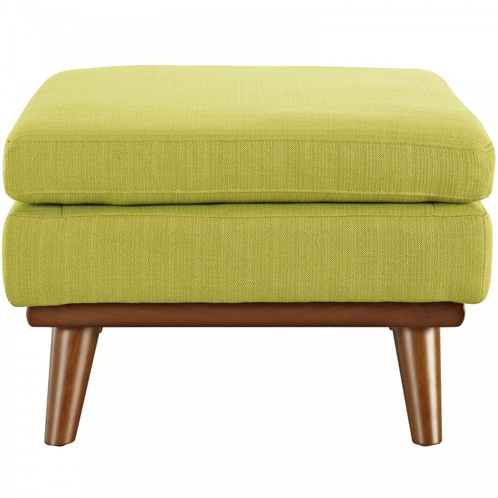 Engage Upholstered Fabric Ottoman, Wheatgrass