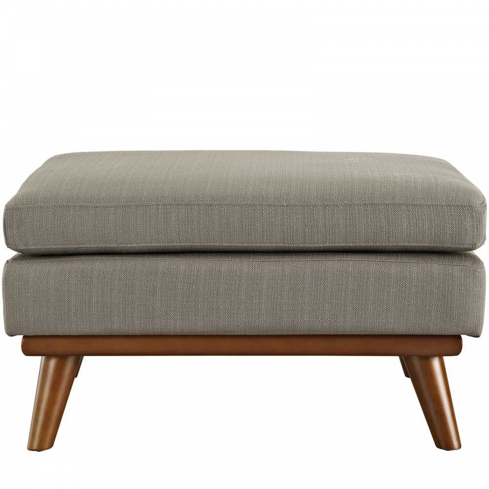 Engage Upholstered Fabric Ottoman, Granite