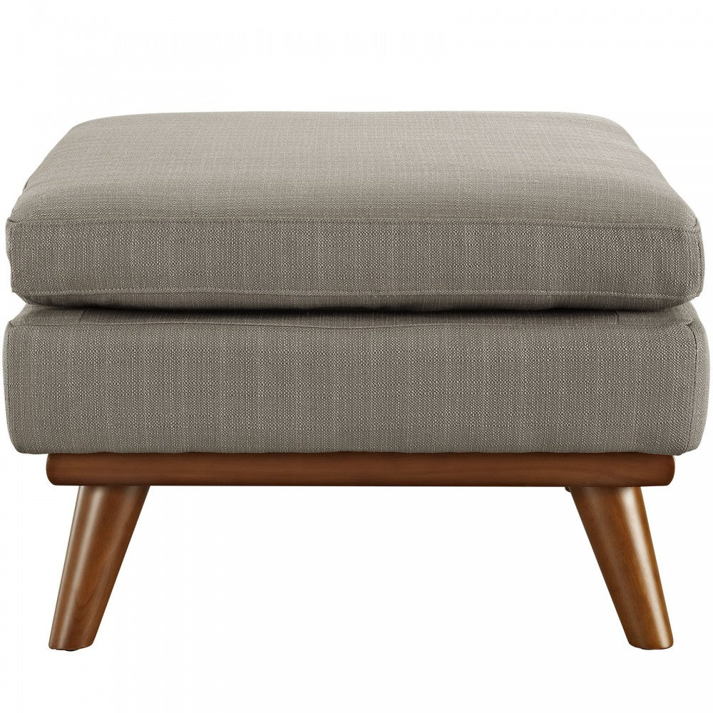 Engage Upholstered Fabric Ottoman, Granite