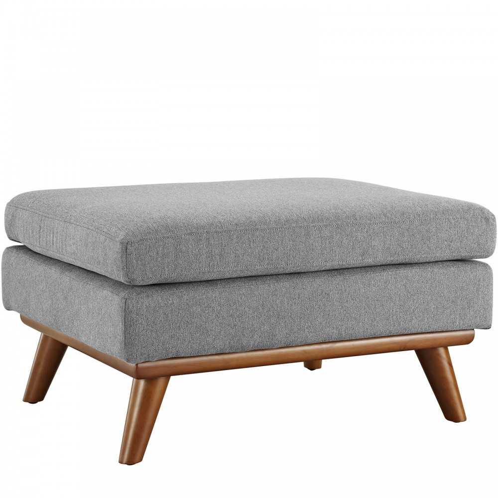 Engage Upholstered Fabric Ottoman, Expectation Gray