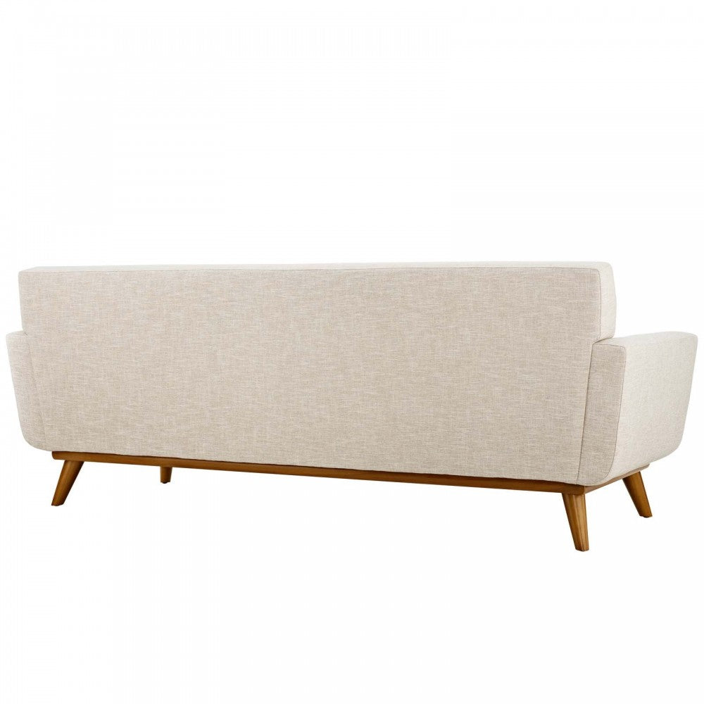 Engage Upholstered Fabric Sofa, Beige