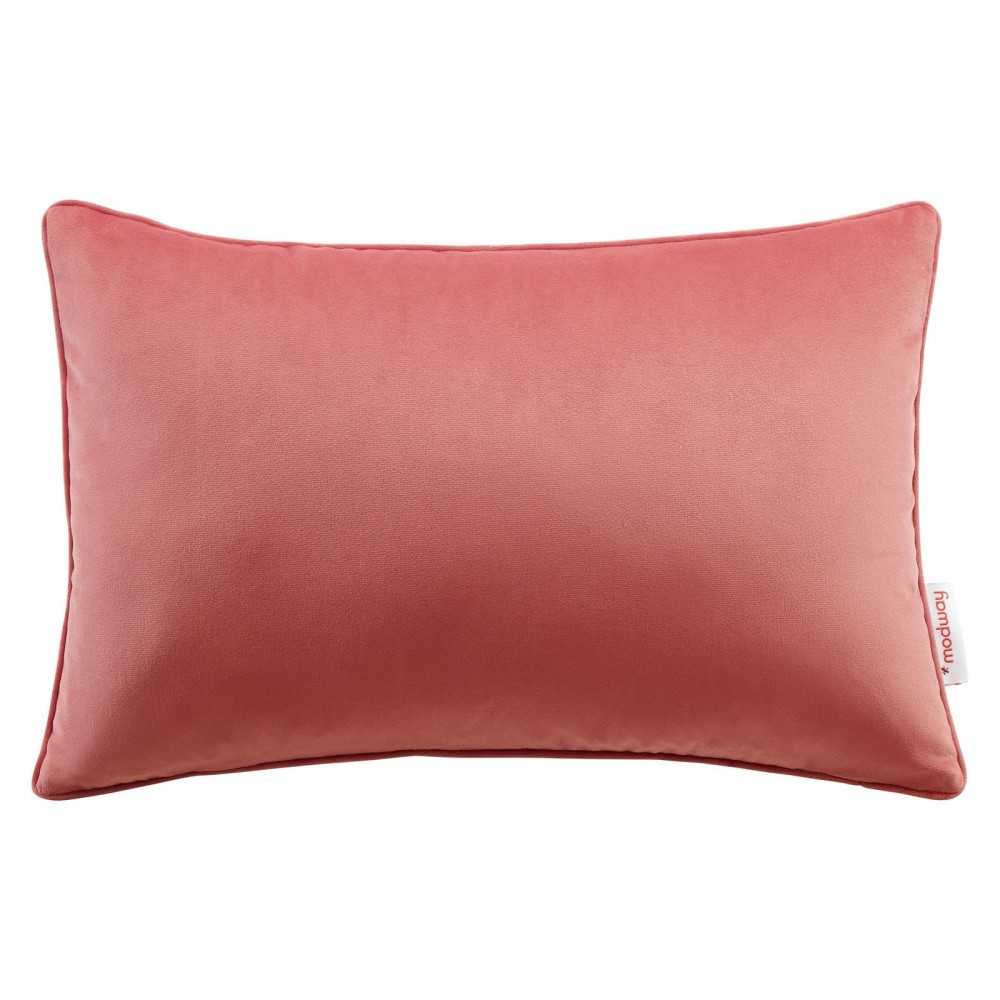 Enhance 18" Lumbar Performance Velvet Throw Pillow, Blossom