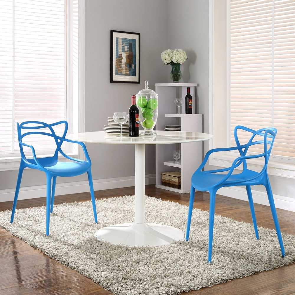 Entangled Dining Set Set of 2, Blue