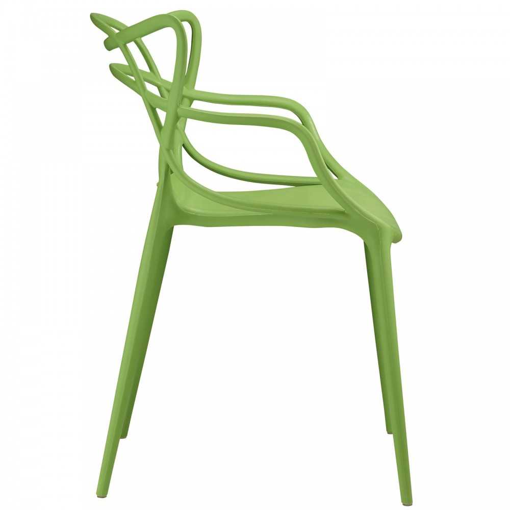 Entangled Dining Set Set of 4, Green