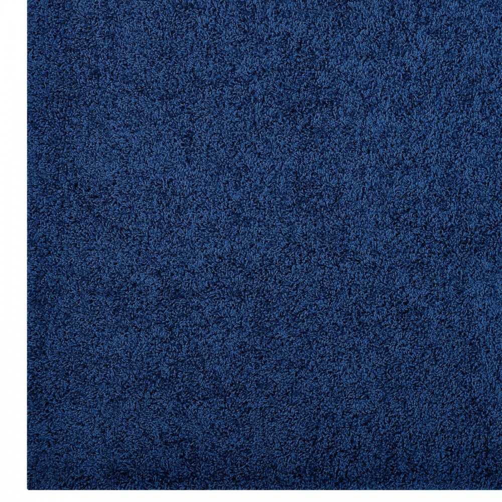 Enyssa Solid 5x8 Shag Area Rug, Navy