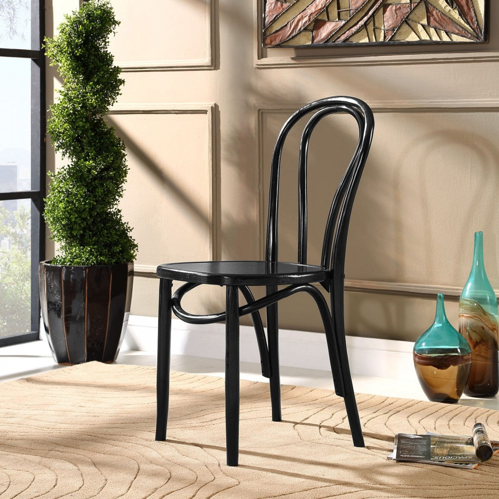 Eon Dining Side Chair, Black