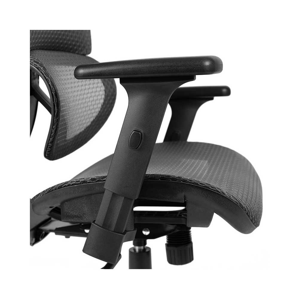 Ergonomic Mesh Office Chair with 2-to-1 Synchro-Tilt, Adjustable Headrest, Lumbar Support, and Adjustable Pivot Arms in Gray