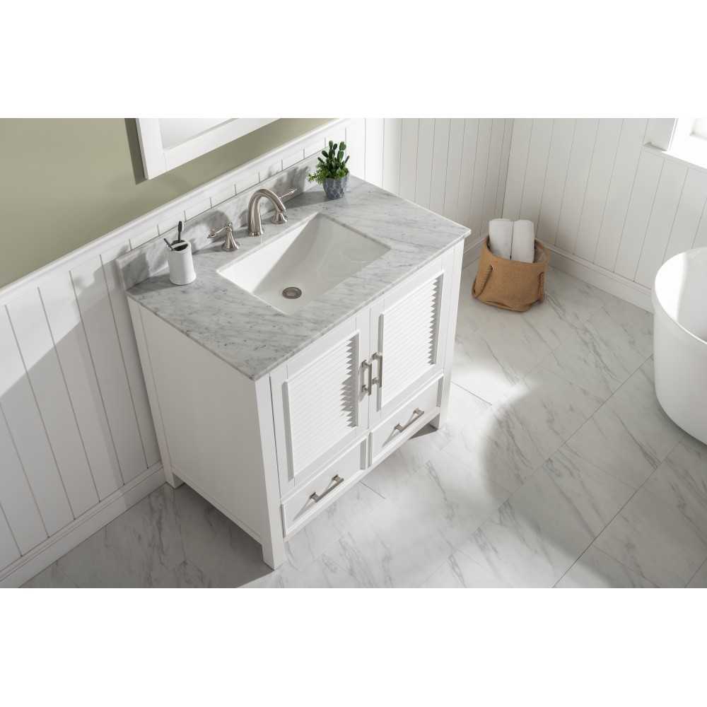 Estate 36" Single Vanity in White